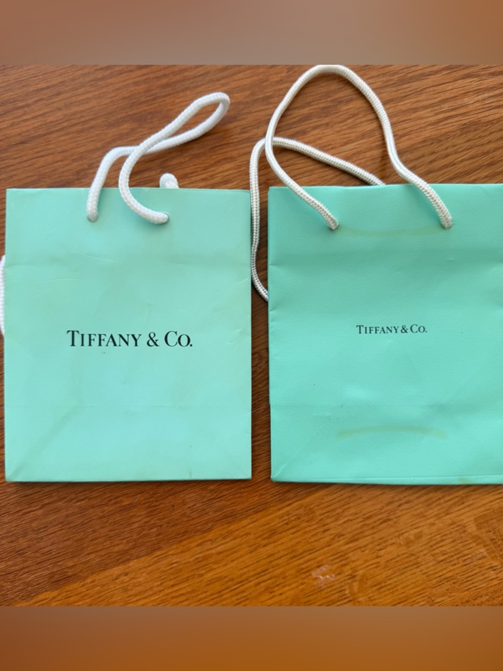 Vintage Tiffany & Co Shopping Bags x2